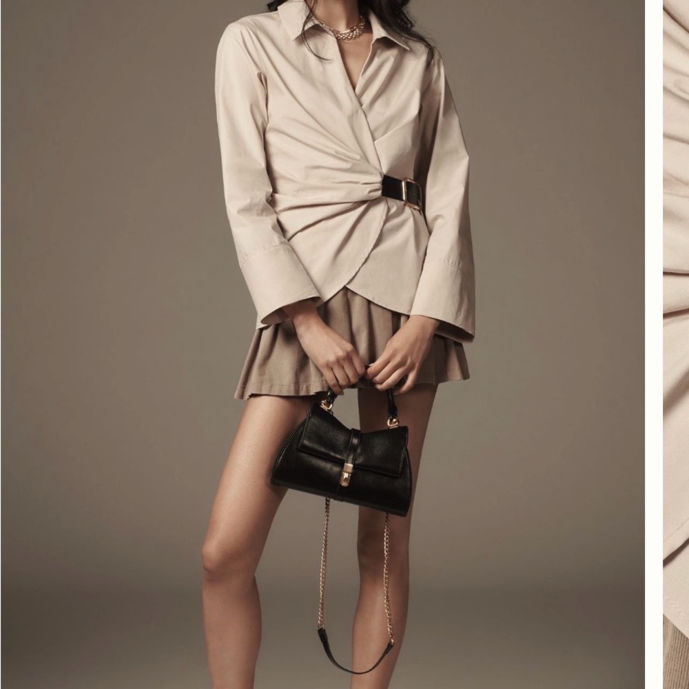 Anthropologie Beige Blouse